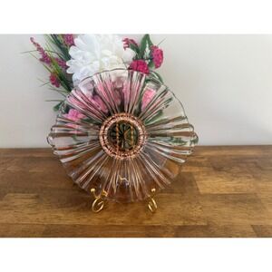 Vintage Anchor‎ Hocking Old Café Pink Depression Glass Bowl Retro Kitchen Dining